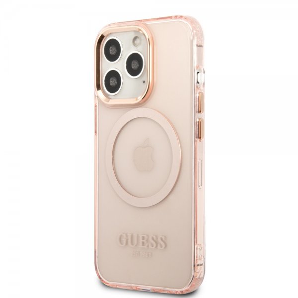 iPhone 13 Pro Skal Translucent MagSafe Rosa