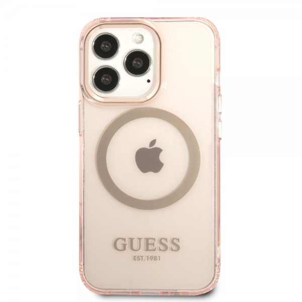iPhone 13 Pro Skal Translucent MagSafe Rosa