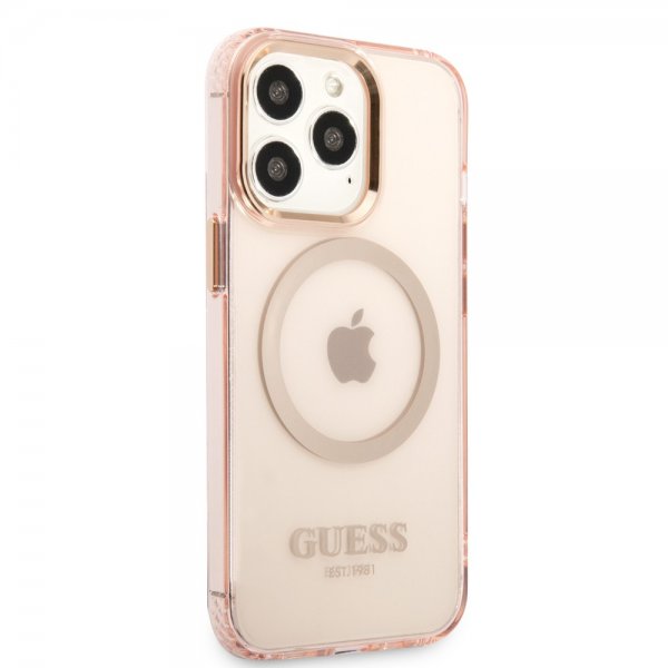 iPhone 13 Pro Skal Translucent MagSafe Rosa