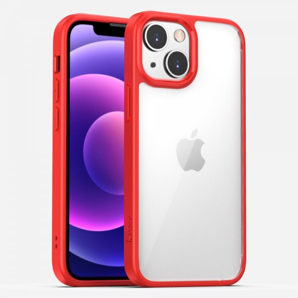 iPhone 13 Pro Skal Transparent Baksida Röd