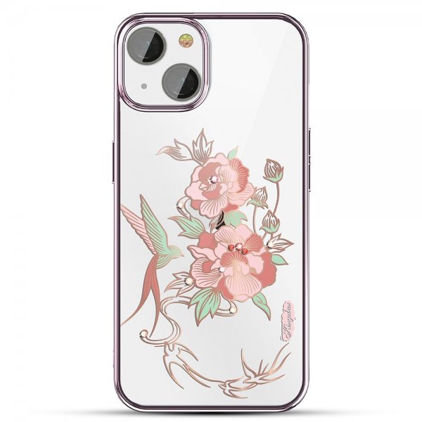iPhone 13 Skal Blommönster Rosa
