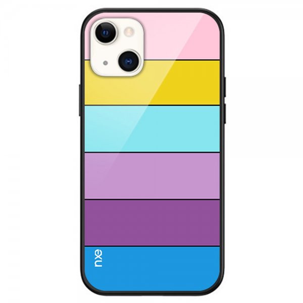 iPhone 13 Skal Rainbow Series Blå