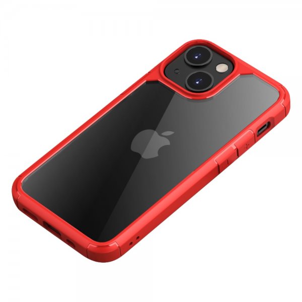 iPhone 13 Skal Transparent Baksida Röd