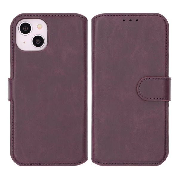 iPhone 13/iPhone 14 Fodral Magnetiskt Avtagbart Skal Lila