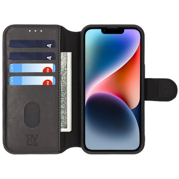 iPhone 13/iPhone 14 Fodral 4 Kortfack MagSafe Svart