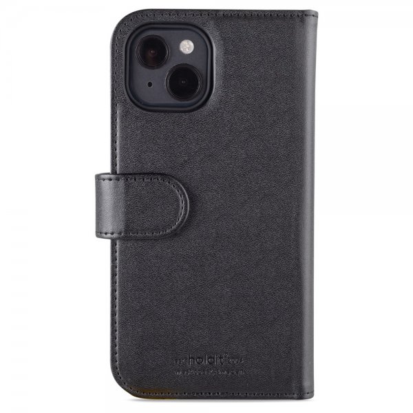 iPhone 14 Fodral Wallet Case Magnet Svart