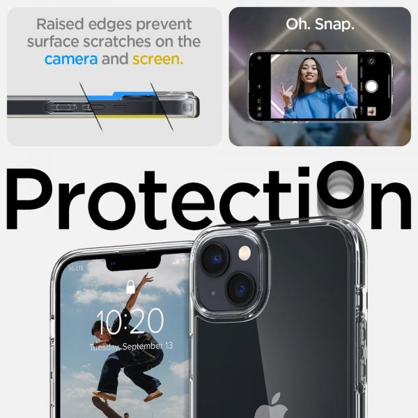 iPhone 14 Plus Skal Crystal Hybrid Crystal Clear