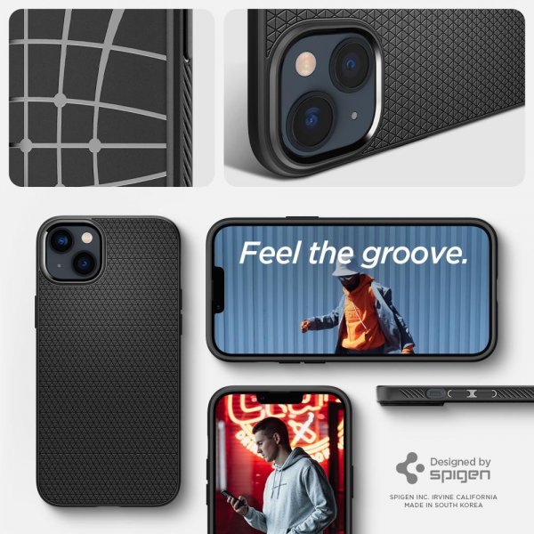 iPhone 14 Plus Skal Liquid Air Matte Black