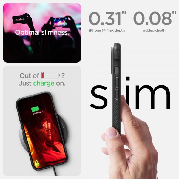 iPhone 14 Plus Skal Rugged Armor MagFit Matte Black