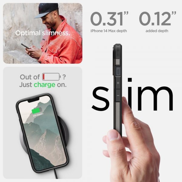 iPhone 14 Plus Skal Tough Armor MagFit Gunmetal