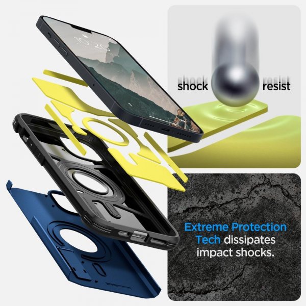 iPhone 14 Plus Skal Tough Armor MagFit Navy Blue