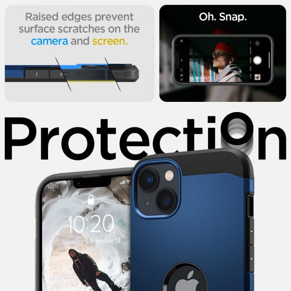 iPhone 14 Plus Skal Tough Armor MagFit Navy Blue