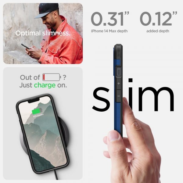 iPhone 14 Plus Skal Tough Armor MagFit Navy Blue