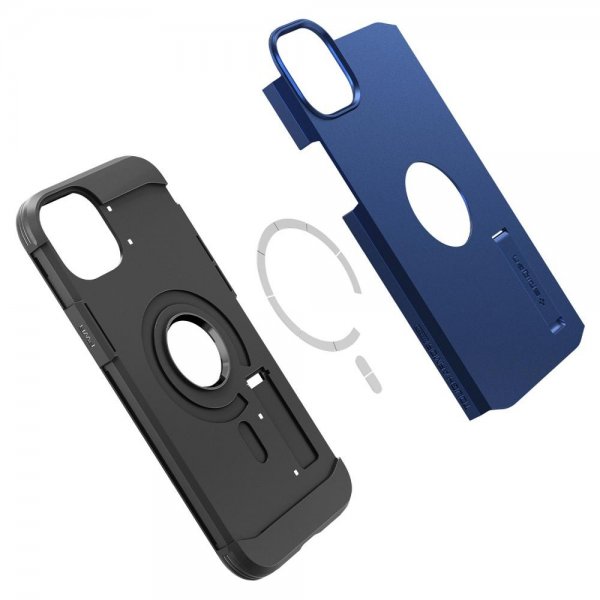 iPhone 14 Plus Skal Tough Armor MagFit Navy Blue