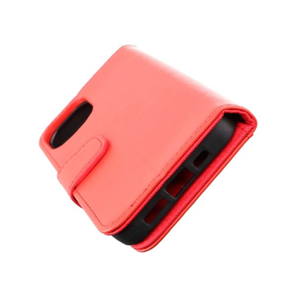 iPhone 14 Fodral Utfällbart Kortfack Röd