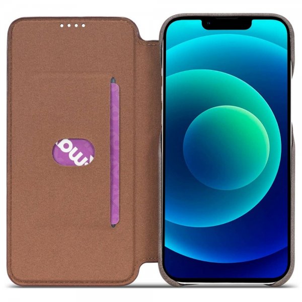 iPhone 14 Plus Fodral Flip Mörkbrun