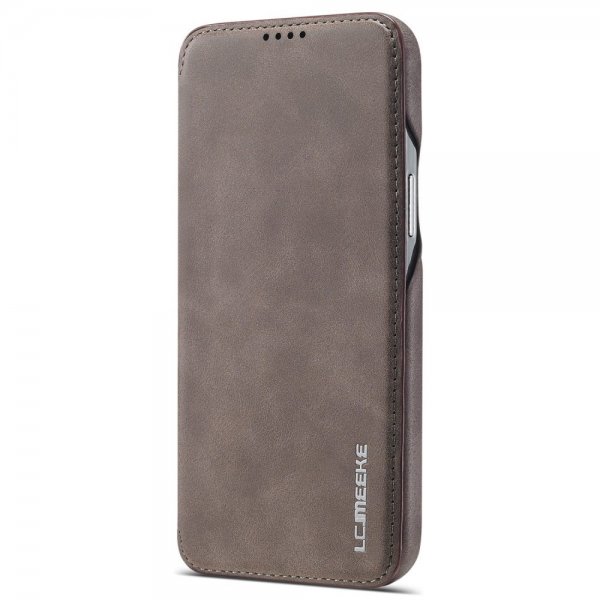iPhone 14 Plus Fodral Flip Mörkbrun