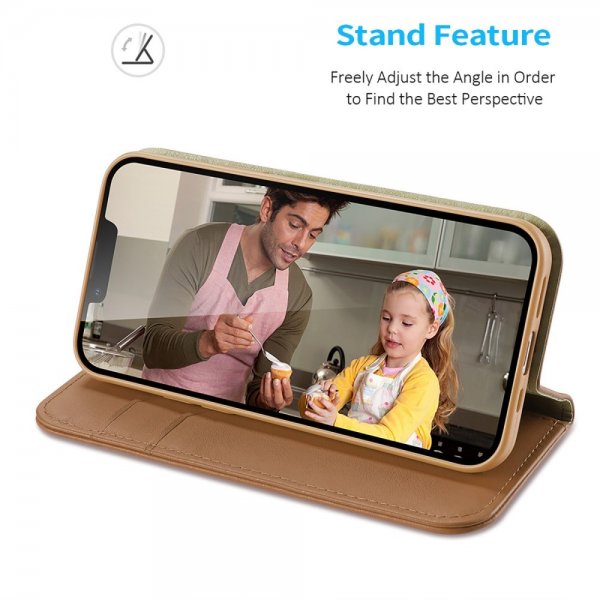 iPhone 14 Plus Fodral Hivo Series Brun