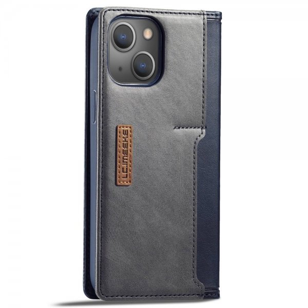 iPhone 14 Plus Fodral Kortfack Utsida Blå