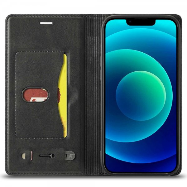 iPhone 14 Plus Fodral Kortfack Utsida Svart