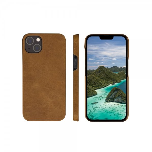 iPhone 14 Plus Fodral Lynge Tan