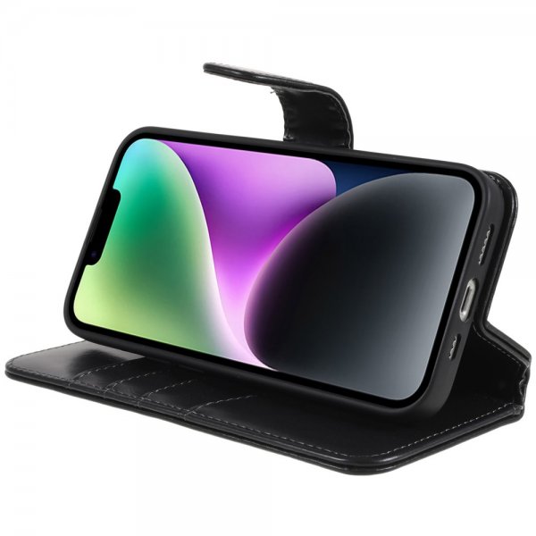 iPhone 14 Plus Fodral MagLeather Raven Black