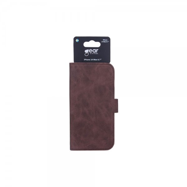 iPhone 14 Plus Fodral med Kortfack Brun