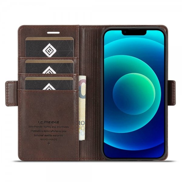 iPhone 14 Plus Fodral med Kortfack Brun