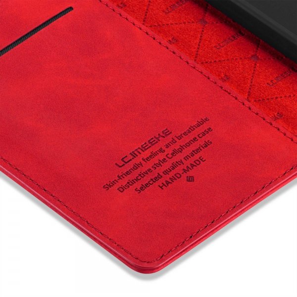 iPhone 14 Plus Fodral med Kortfack Flip Röd