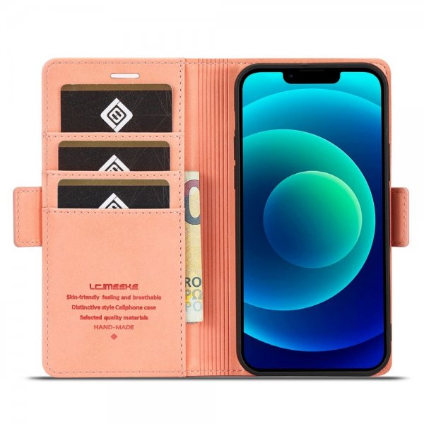 iPhone 14 Plus Fodral med Kortfack Rosa