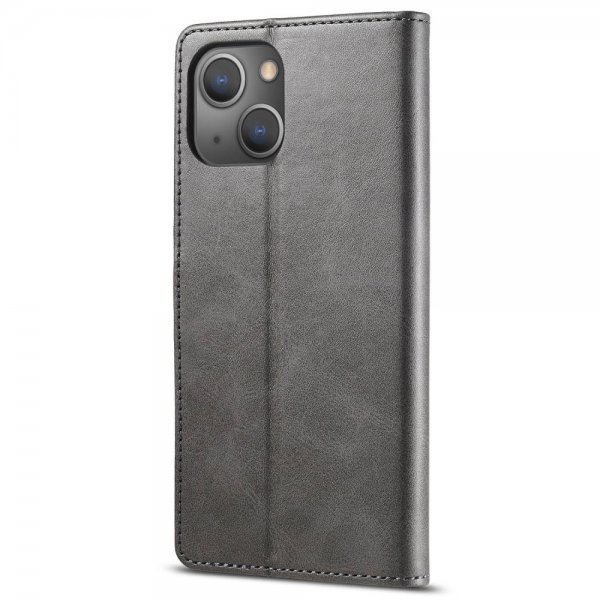 iPhone 14 Plus Fodral med Kortfack Stativfunktion Grå