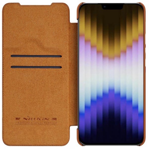 iPhone 14 Plus Fodral Qin Pro Series Brun