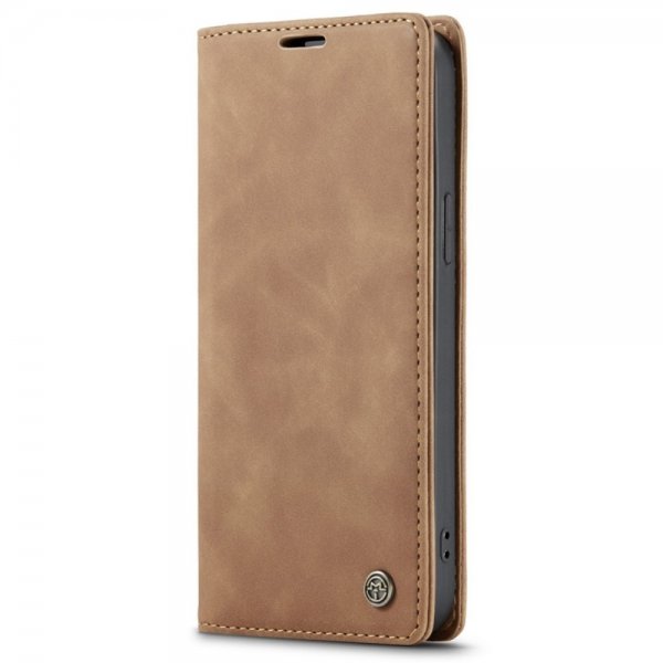 iPhone 14 Plus Fodral Retro Flip Brun