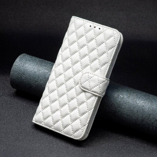 iPhone 14 Plus Fodral Rombmönster Vit