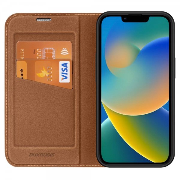 iPhone 14 Plus Fodral Skin X2 Series Brun