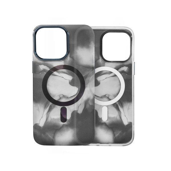 iPhone 14 Plus Skal Mönster Abstrakt Grå
