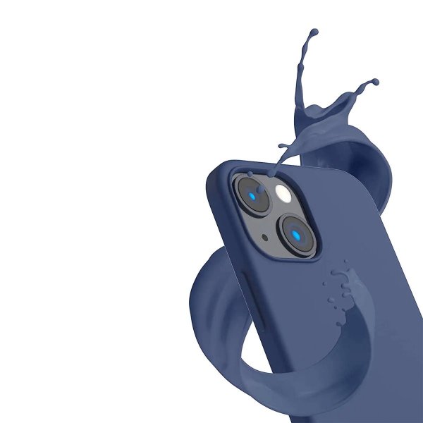 iPhone 14 Plus Skal Silikon Blå