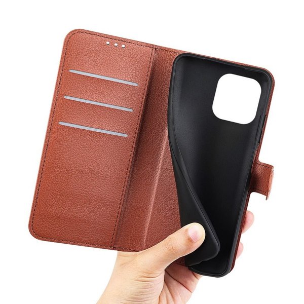 iPhone 14 Plus Fodral med Stativ Brun