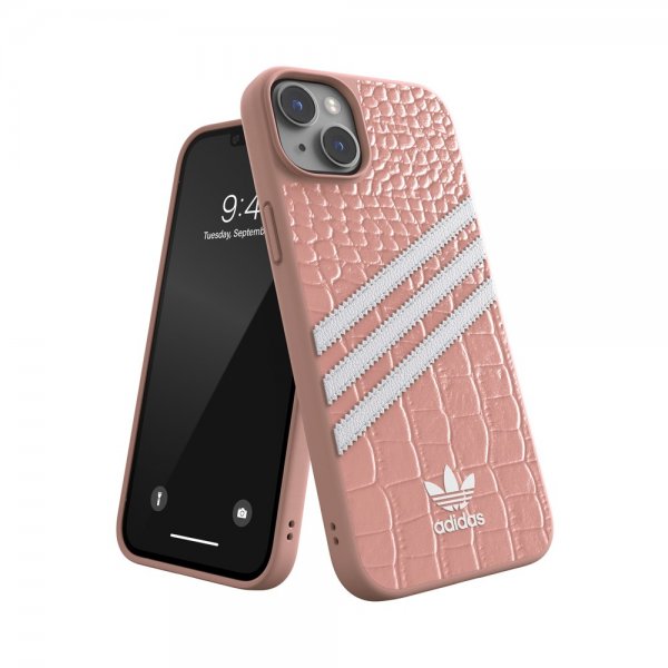 iPhone 14 Plus Skal 3 Stripes Snap Case Alligator Pink
