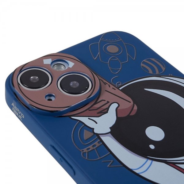 iPhone 14 Plus Skal Astronaut Blå Brun