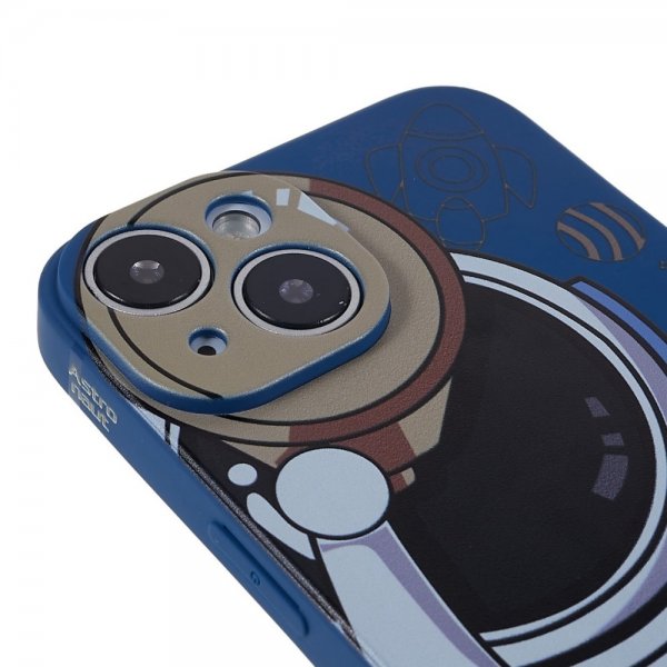 iPhone 14 Plus Skal Astronaut Blå Grå