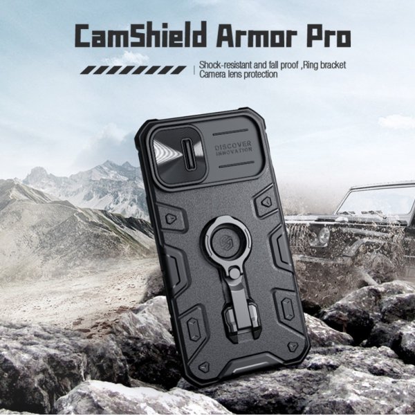 iPhone 14 Plus Skal CamShield Armor Svart