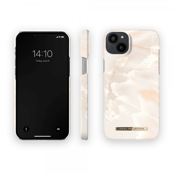 iPhone 14 Plus Skal Fashion Case MagSafe Rose Pearl Marble