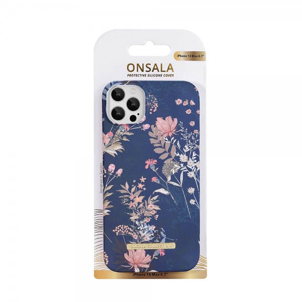 iPhone 14 Plus Skal Fashion Edition Dark Flower