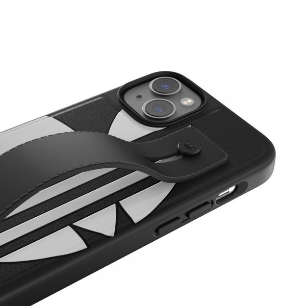 iPhone 14 Plus Skal Handstrap Case Svart Vit