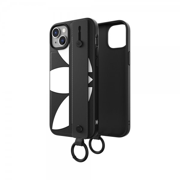 iPhone 14 Plus Skal Handstrap Case Svart Vit
