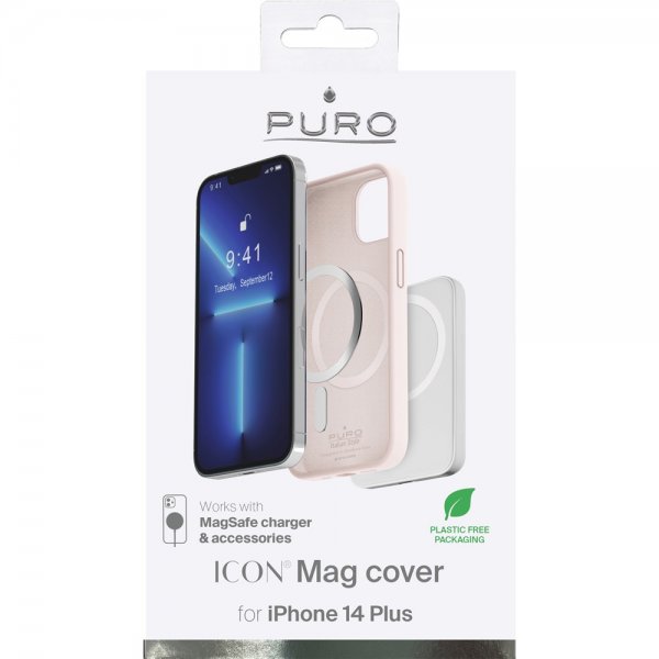 iPhone 14 Plus Skal ICON Mag Rosa