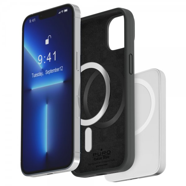 iPhone 14 Plus Skal ICON Mag Svart