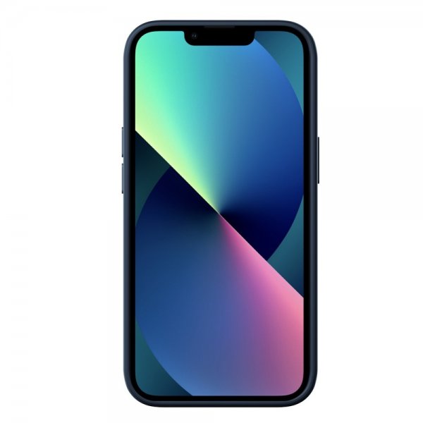 iPhone 14 Plus Skal Liquid Silica Gel MagSafe Blå