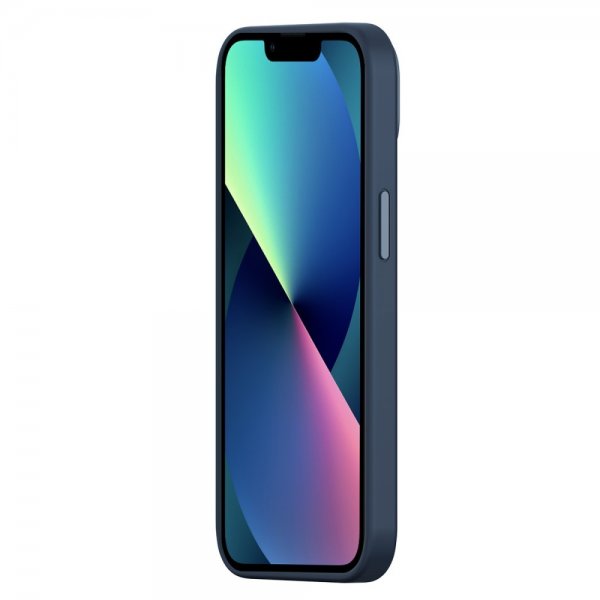 iPhone 14 Plus Skal Liquid Silica Gel MagSafe Blå